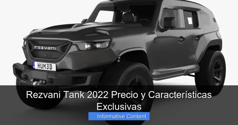 Rezvani Tank 2022 Precio y Características Exclusivas