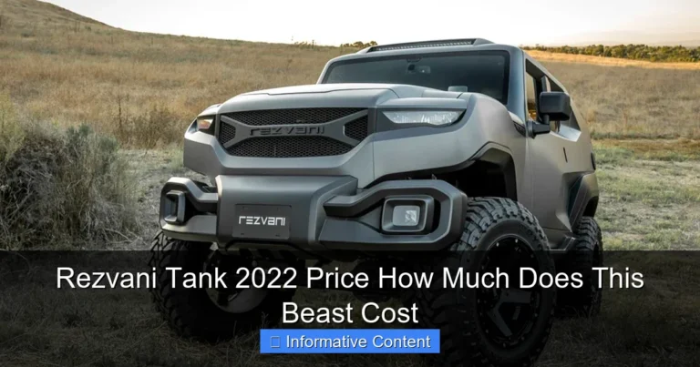 Rezvani Tank 2022 Price How Much Does This Beast Cost