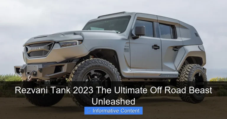 Rezvani Tank 2023 The Ultimate Off Road Beast Unleashed
