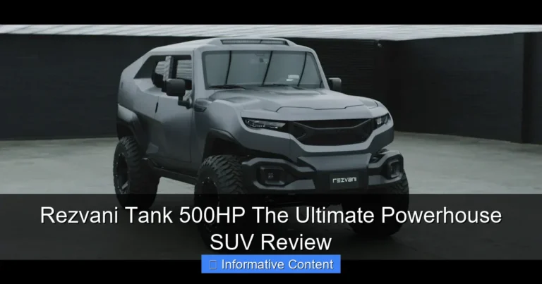 Rezvani Tank 500HP The Ultimate Powerhouse SUV Review