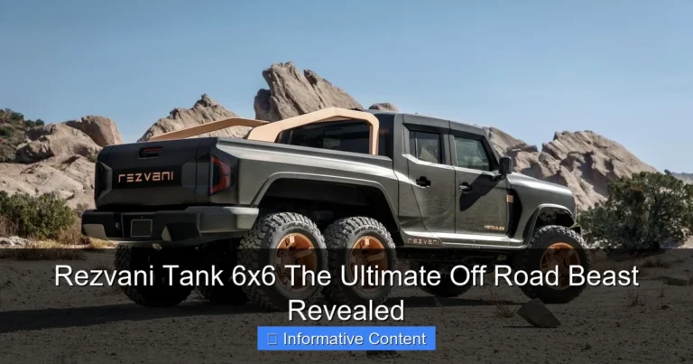 Rezvani Tank 6x6 The Ultimate Off Road Beast Revealed