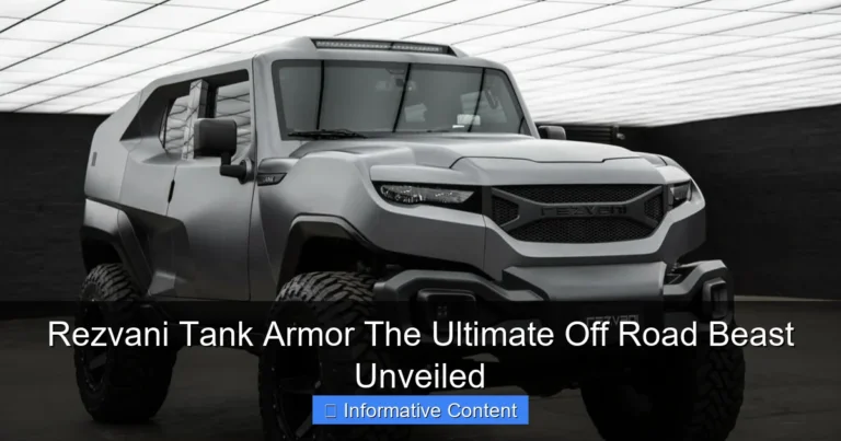 Rezvani Tank Armor The Ultimate Off Road Beast Unveiled