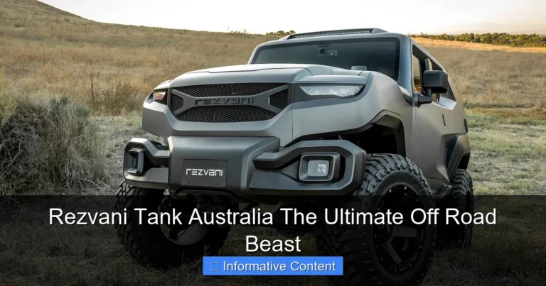Rezvani Tank Australia The Ultimate Off Road Beast