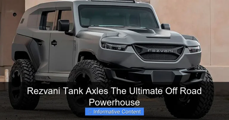 Rezvani Tank Axles The Ultimate Off Road Powerhouse