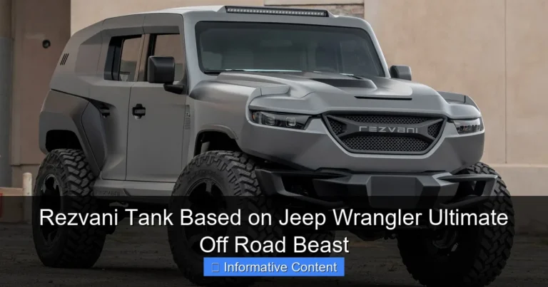 Rezvani Tank Based on Jeep Wrangler Ultimate Off Road Beast