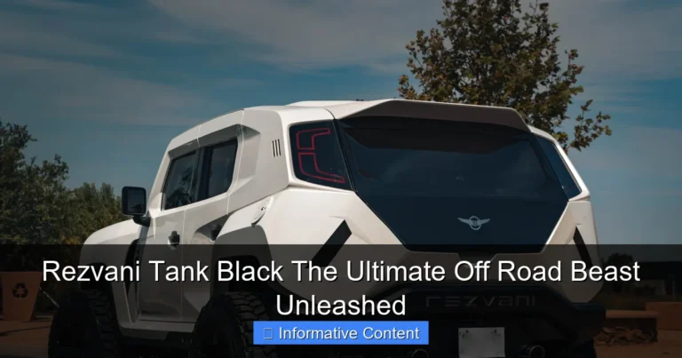 Rezvani Tank Black The Ultimate Off Road Beast Unleashed