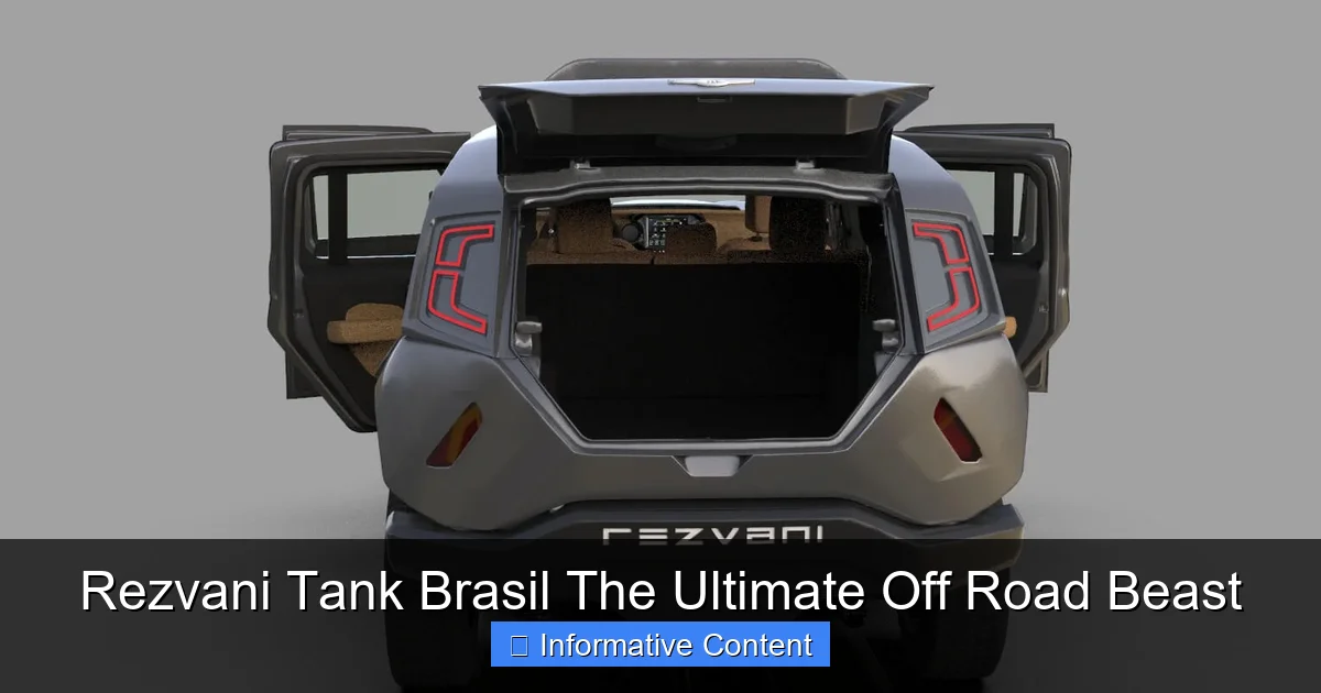 Rezvani Tank Brasil The Ultimate Off Road Beast
