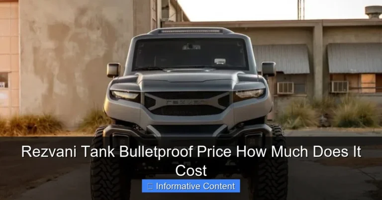 Rezvani Tank Bulletproof Price How Much Does It Cost