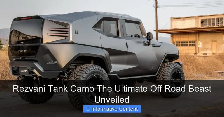 Rezvani Tank Camo The Ultimate Off Road Beast Unveiled