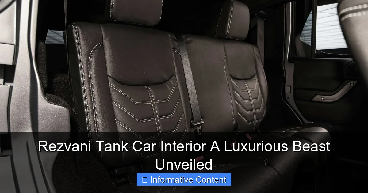 Rezvani Tank Car Interior A Luxurious Beast Unveiled