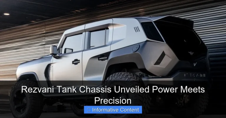 Rezvani Tank Chassis Unveiled Power Meets Precision