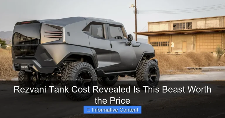 Rezvani Tank Cost Revealed Is This Beast Worth the Price