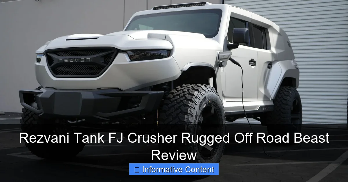Rezvani Tank FJ Crusher Rugged Off Road Beast Review