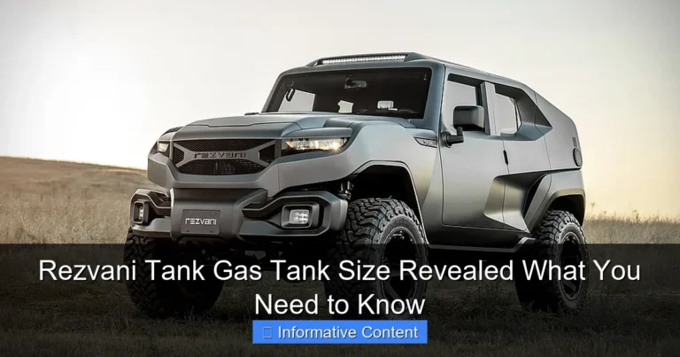 Rezvani Tank Gas Tank Size Revealed What You Need to Know