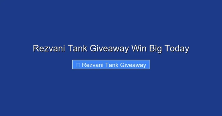 Rezvani Tank Giveaway Win Big Today