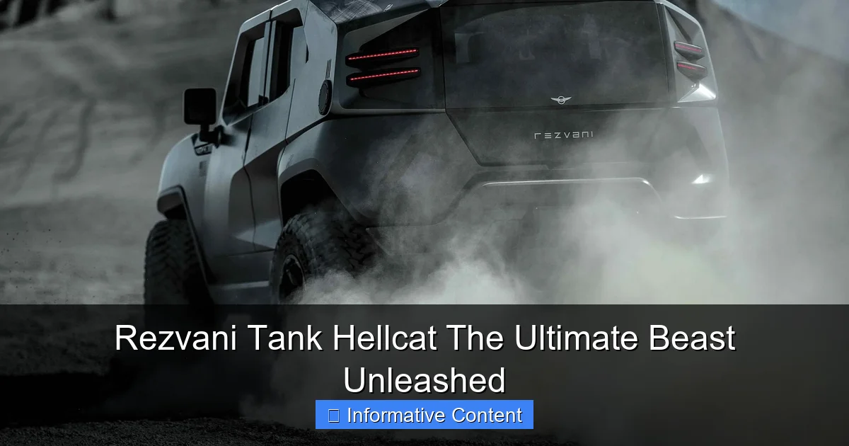 Rezvani Tank Hellcat The Ultimate Beast Unleashed