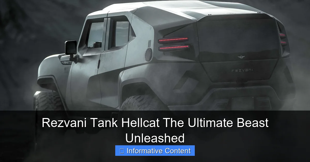 Rezvani Tank Hellcat The Ultimate Beast Unleashed