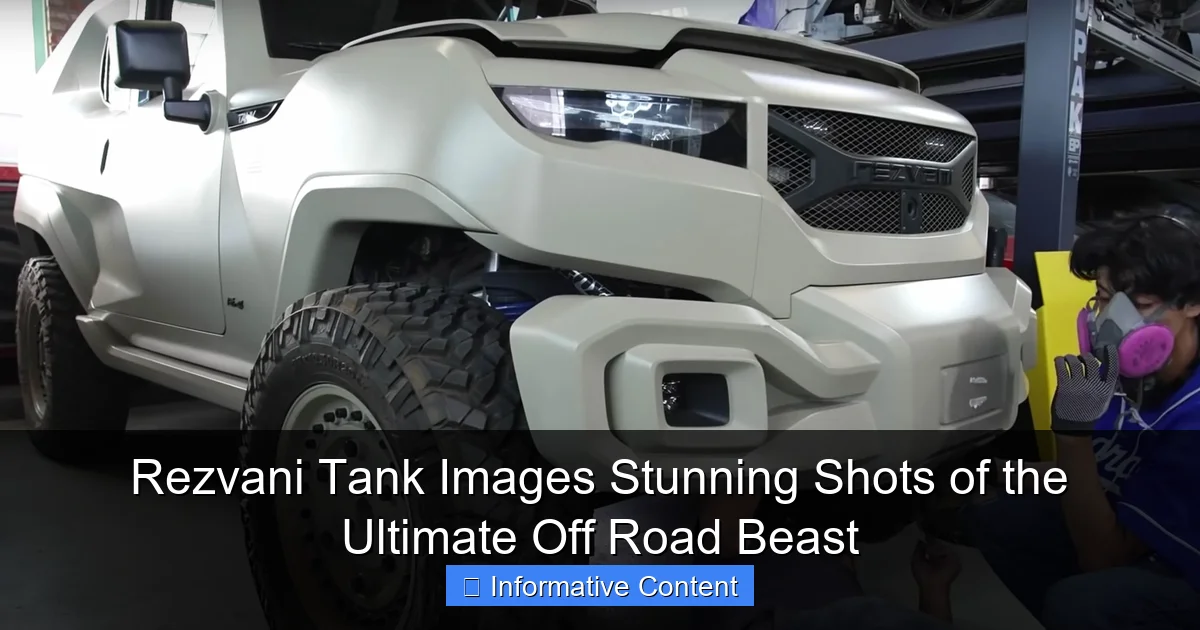 Rezvani Tank Images Stunning Shots of the Ultimate Off Road Beast