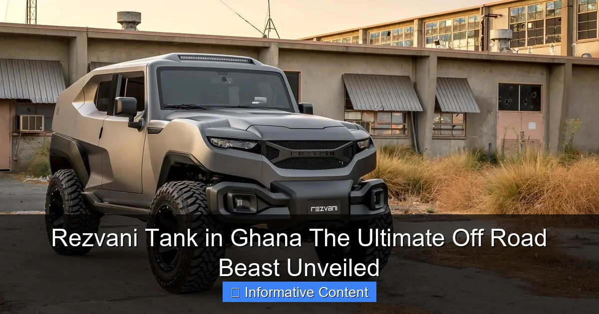 Rezvani Tank in Ghana The Ultimate Off Road Beast Unveiled
