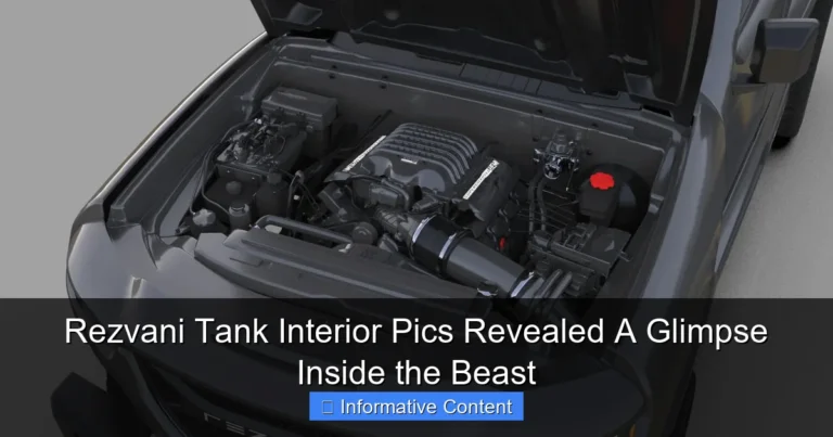 Rezvani Tank Interior Pics Revealed A Glimpse Inside the Beast