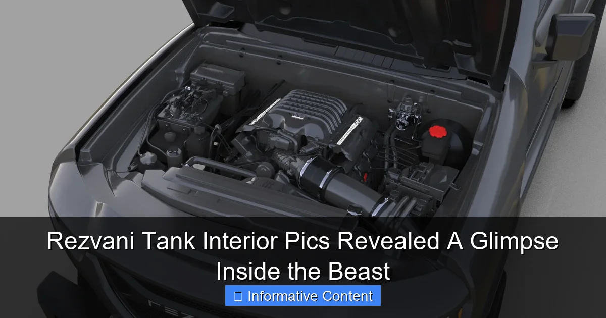 Rezvani Tank Interior Pics Revealed A Glimpse Inside the Beast