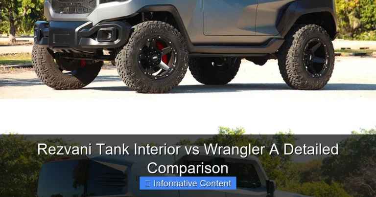 Rezvani Tank Interior vs Wrangler A Detailed Comparison