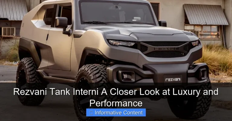 Rezvani Tank Interni A Closer Look at Luxury and Performance