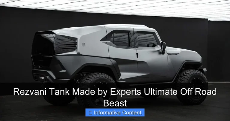 Rezvani Tank Made by Experts Ultimate Off Road Beast