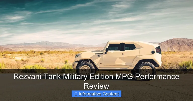 Rezvani Tank Military Edition MPG Performance Review