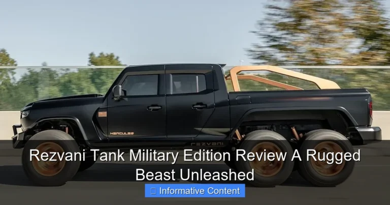 Rezvani Tank Military Edition Review A Rugged Beast Unleashed
