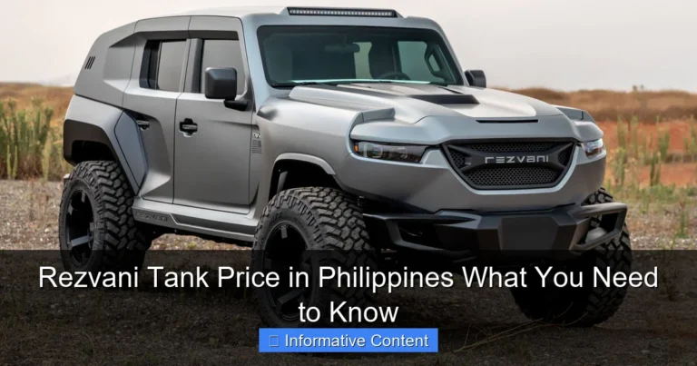 Rezvani Tank Price in Philippines What You Need to Know