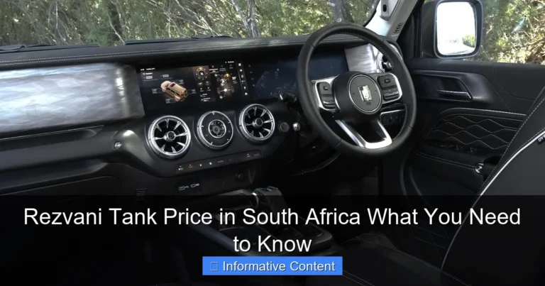 Rezvani Tank Price in South Africa What You Need to Know