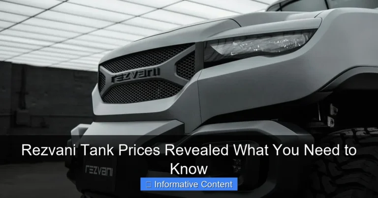 Rezvani Tank Prices Revealed What You Need to Know