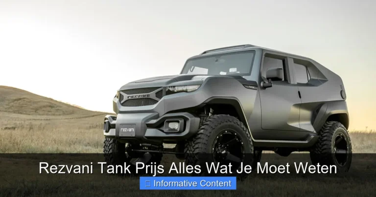 Rezvani Tank Prijs Alles Wat Je Moet Weten