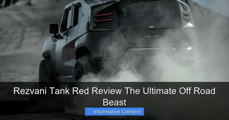 Rezvani Tank Red Review The Ultimate Off Road Beast