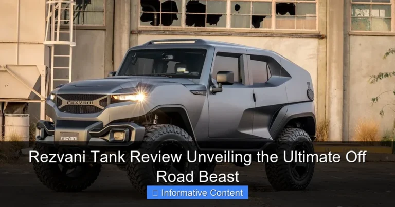 Rezvani Tank Review Unveiling the Ultimate Off Road Beast