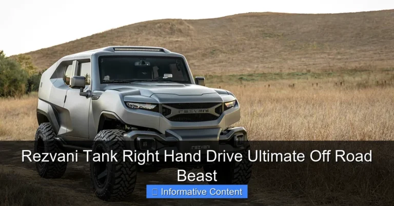 Rezvani Tank Right Hand Drive Ultimate Off Road Beast
