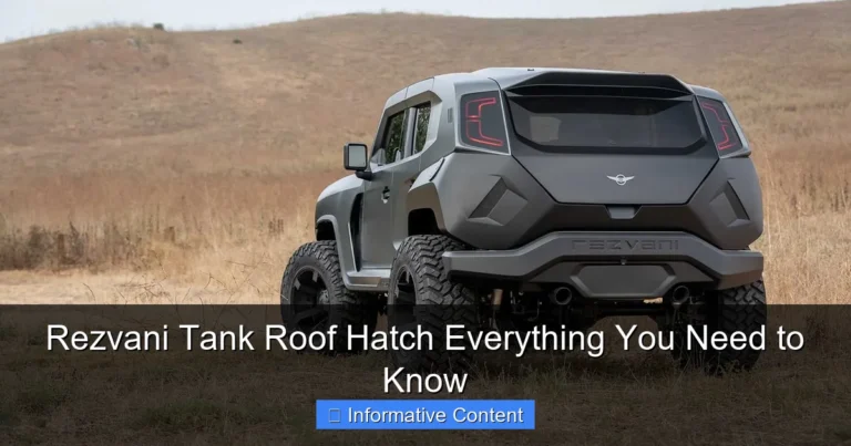 Rezvani Tank Roof Hatch Everything You Need to Know