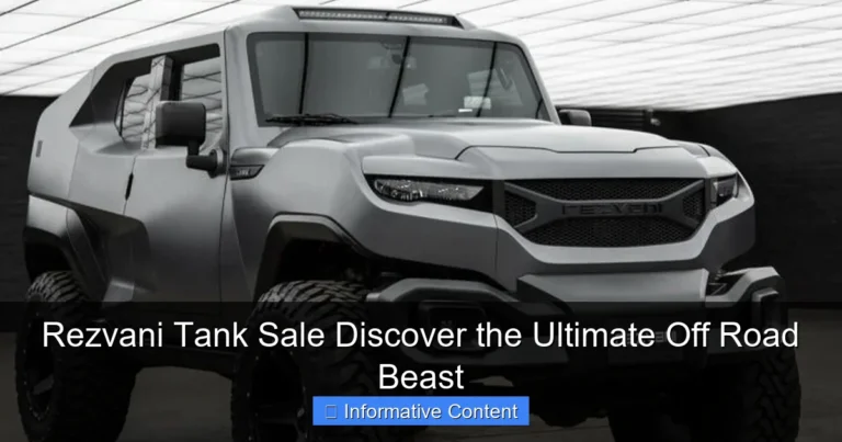 Rezvani Tank Sale Discover the Ultimate Off Road Beast