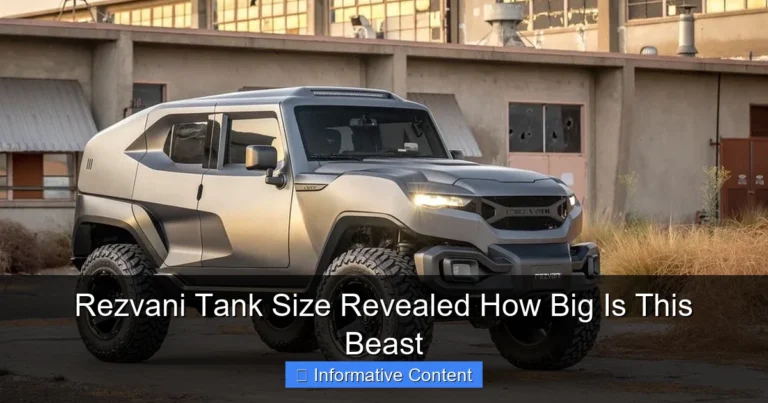 Rezvani Tank Size Revealed How Big Is This Beast