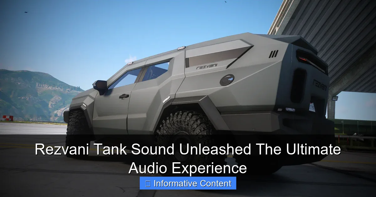 Rezvani Tank Sound Unleashed The Ultimate Audio Experience