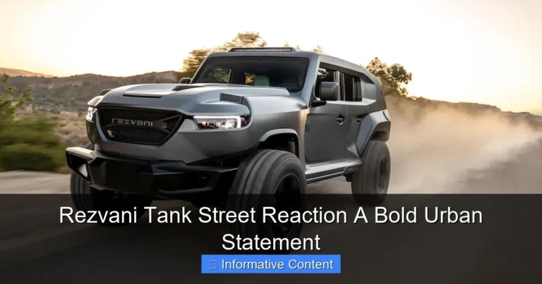 Rezvani Tank Street Reaction A Bold Urban Statement