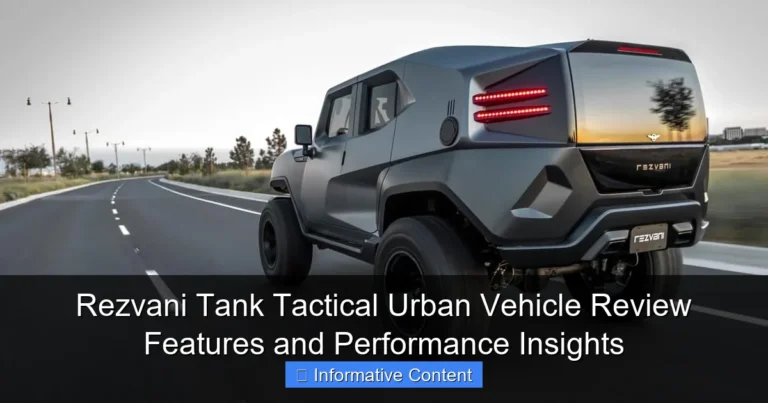 Rezvani Tank Tactical Urban Vehicle Review Features and Performance Insights