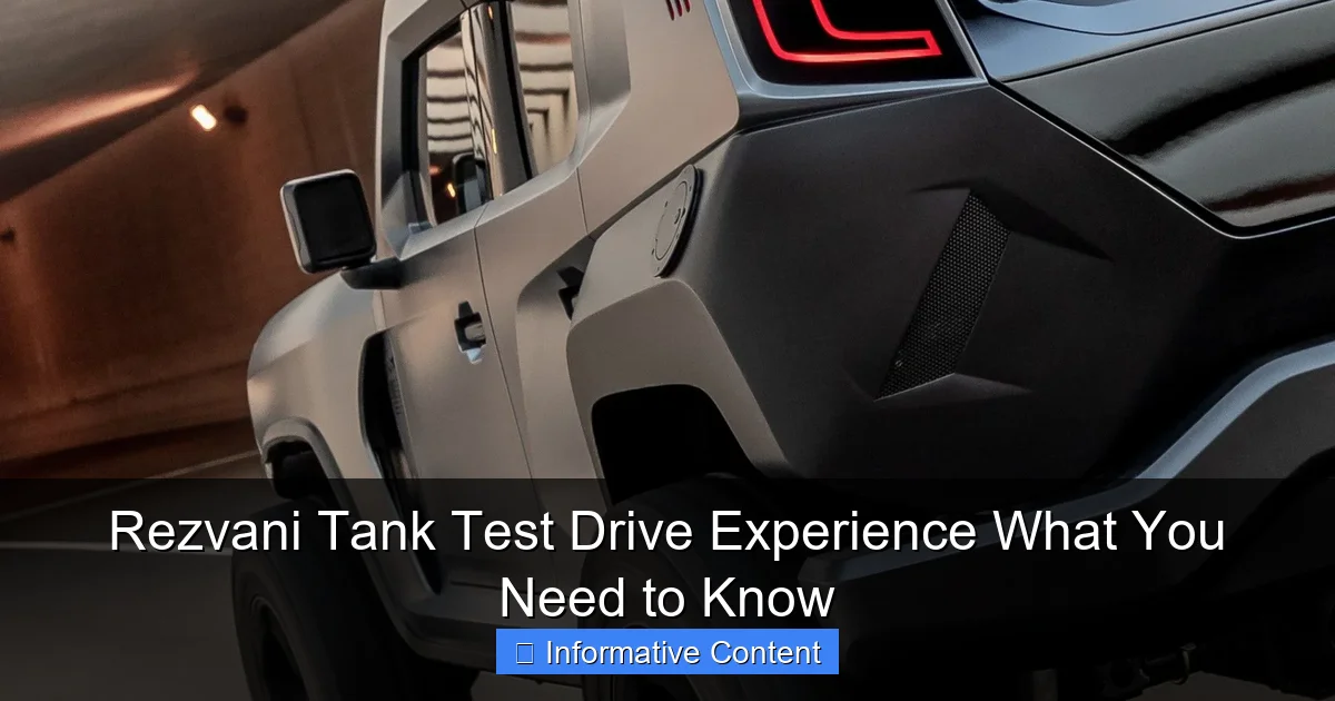 Rezvani Tank Test Drive Experience What You Need to Know