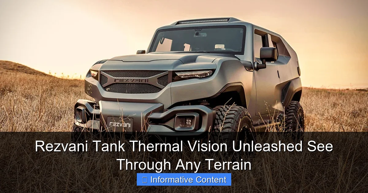 Rezvani Tank Thermal Vision Unleashed See Through Any Terrain