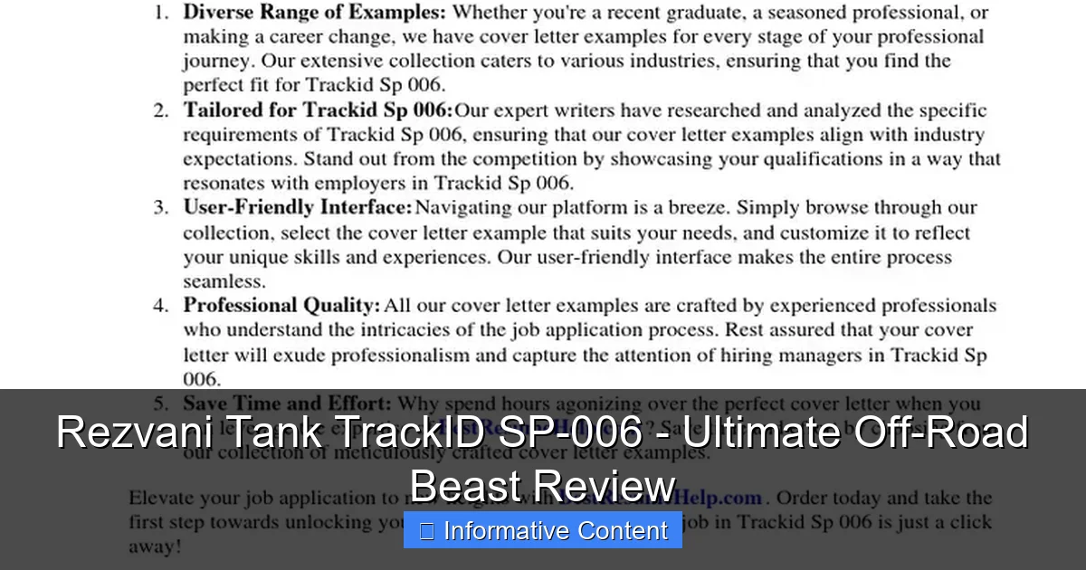 Rezvani Tank TrackID SP-006 - Ultimate Off-Road Beast Review