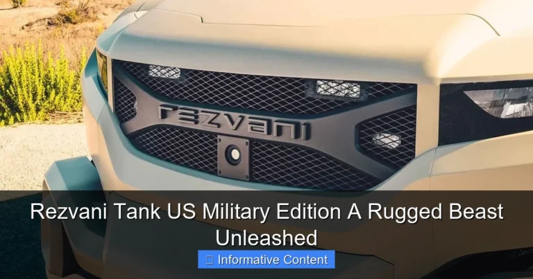Rezvani Tank US Military Edition A Rugged Beast Unleashed
