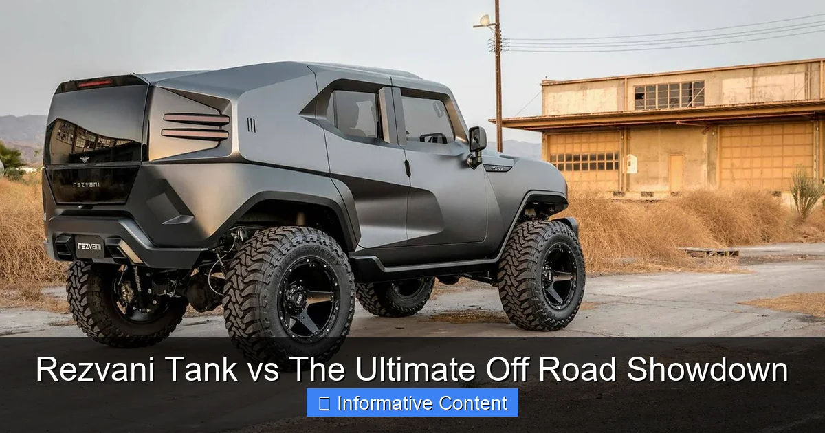 Rezvani Tank vs The Ultimate Off Road Showdown