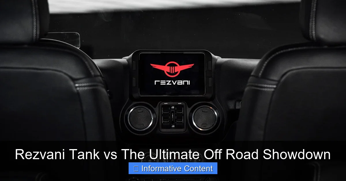 Rezvani Tank vs The Ultimate Off Road Showdown