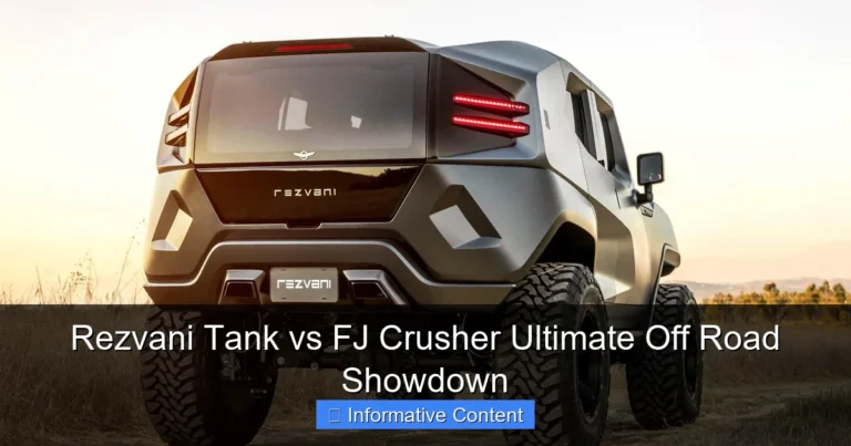 Rezvani Tank vs FJ Crusher Ultimate Off Road Showdown